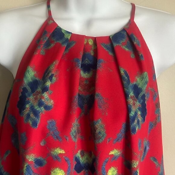 Ali Ro red floral dress - Size 6 - Picture 4 of 8